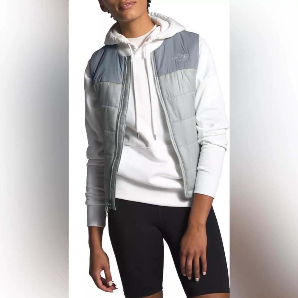 The North Face Women's Pardee Quilted Insulated Vest Tin Grey Gorpcore Small